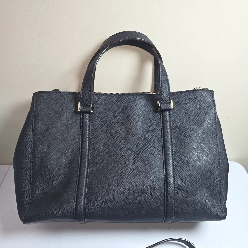 Kate Spade Small Black Loden Newbury Lane Bag Satchel Crossbody Purse Leather‎
